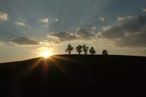 Sonnenuntergang in Scharten