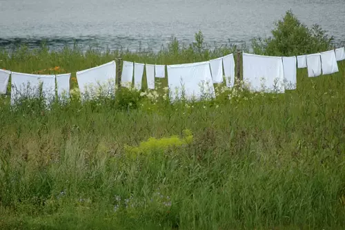 Wäsche auf Leine am Weißensee